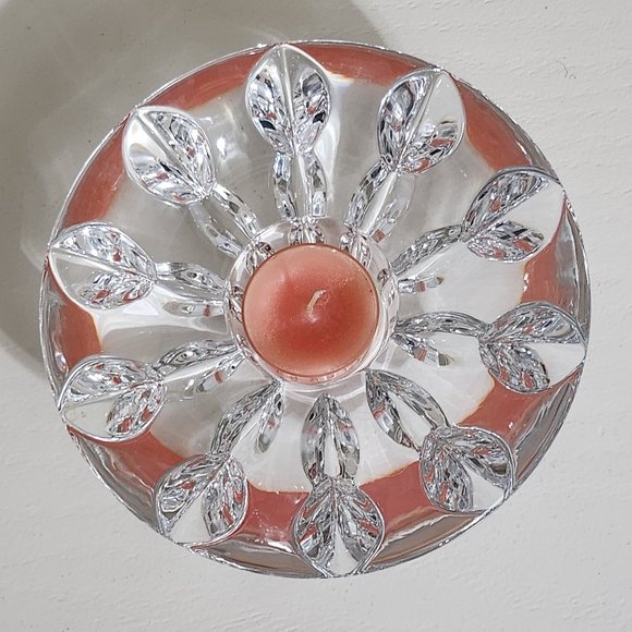 Late 20th Century Miller Rogaska Equinox Crystal Candle Holder - Picture 6 of 10